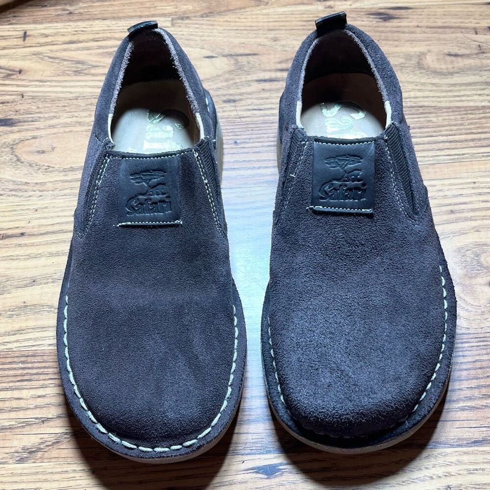 Safari by Bata Men’s Brown Suede‎ Slip On Shoes Sz 7 Preowned Comfort
